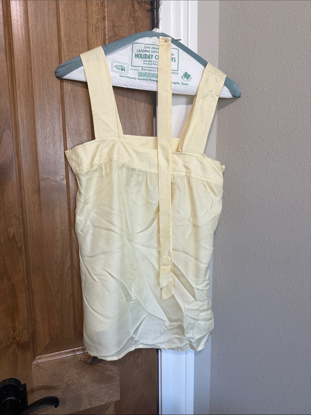 Banana Republic Pale Yellow Wide-Strap Camisole
